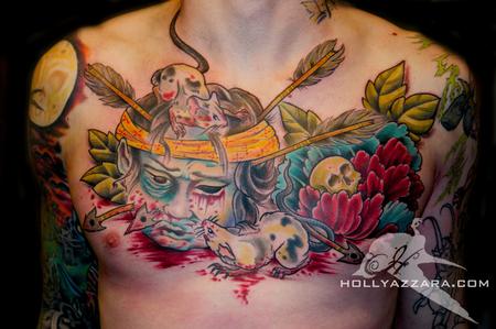 Holly Azzara - Head and Rats Chest Piece in Color